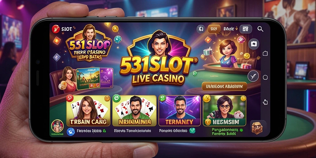 Tampilan gameplay seru di aplikasi Live Casino 531SLOT.