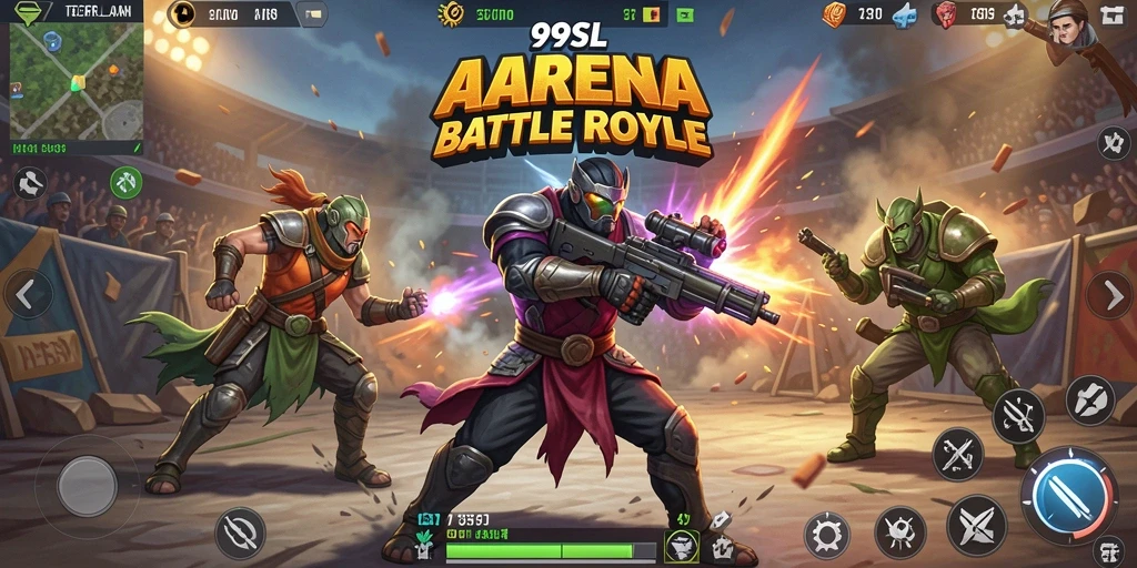 Gameplay 99SL yang mendebarkan dalam pertempuran Battle Royale.
