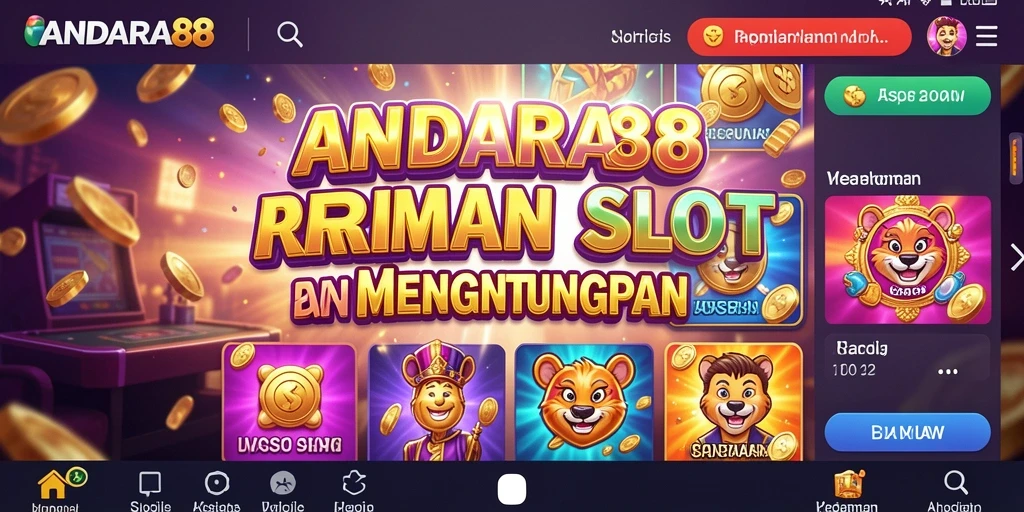 Tangkapan layar menunjukkan gameplay seru dari ANDARA88.
