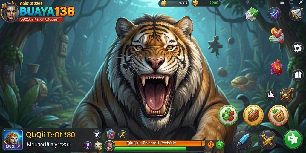 Tampilan gameplay seru dalam BUAYA138 QiuQiu.