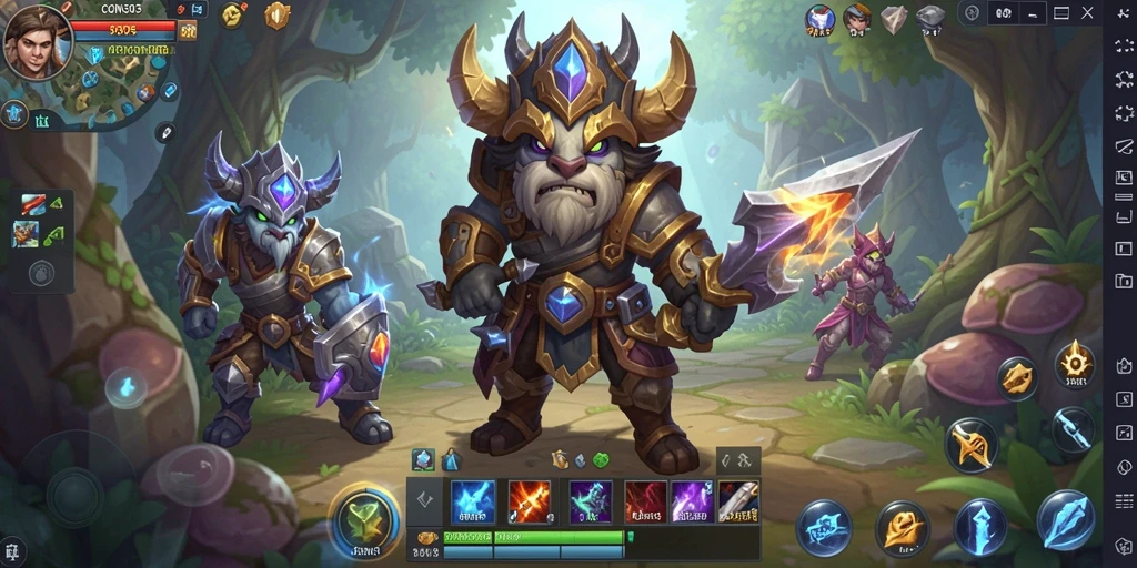 Tampilan gameplay COIN303 yang penuh aksi di dunia MMORPG.