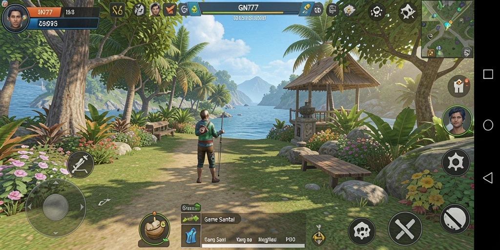 Screenshot GN777 menunjukkan gameplay santai yang menghibur.