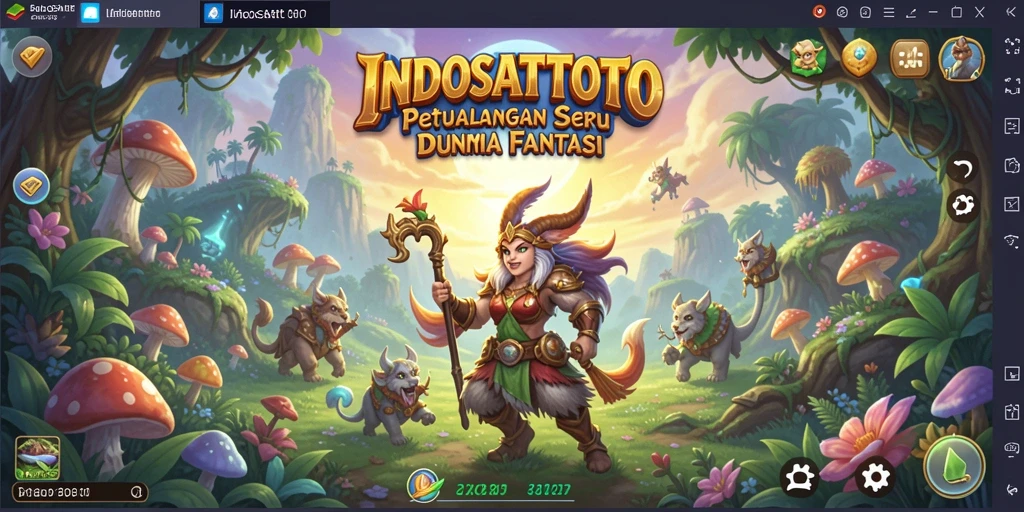 Tampilan gameplay seru dalam petualangan INDOSATTOTO.