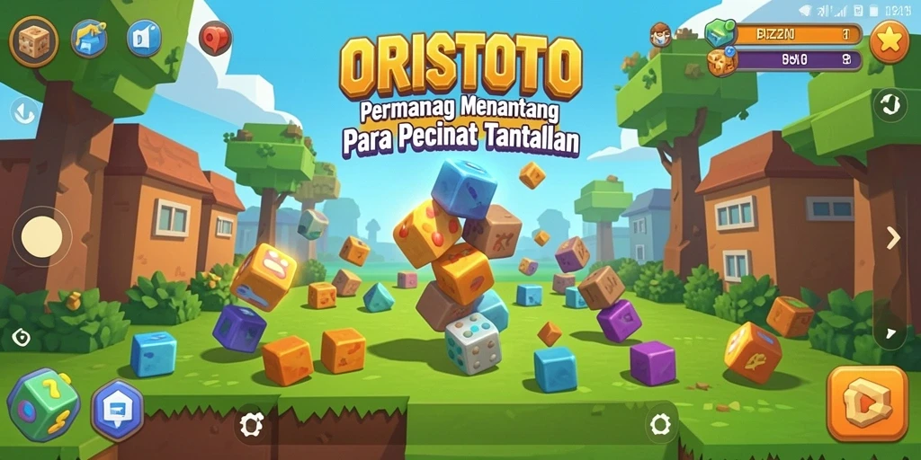 Tampilan gameplay ORISTOTO yang interaktif dan menarik.