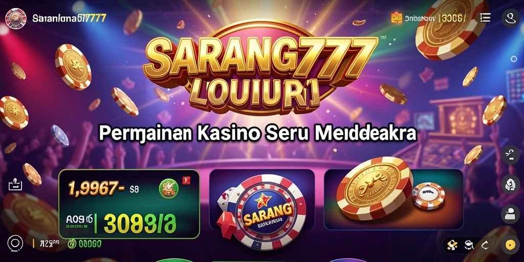 Tampilan gameplay menarik di SARANG777 dengan berbagai pilihan permainan slot.