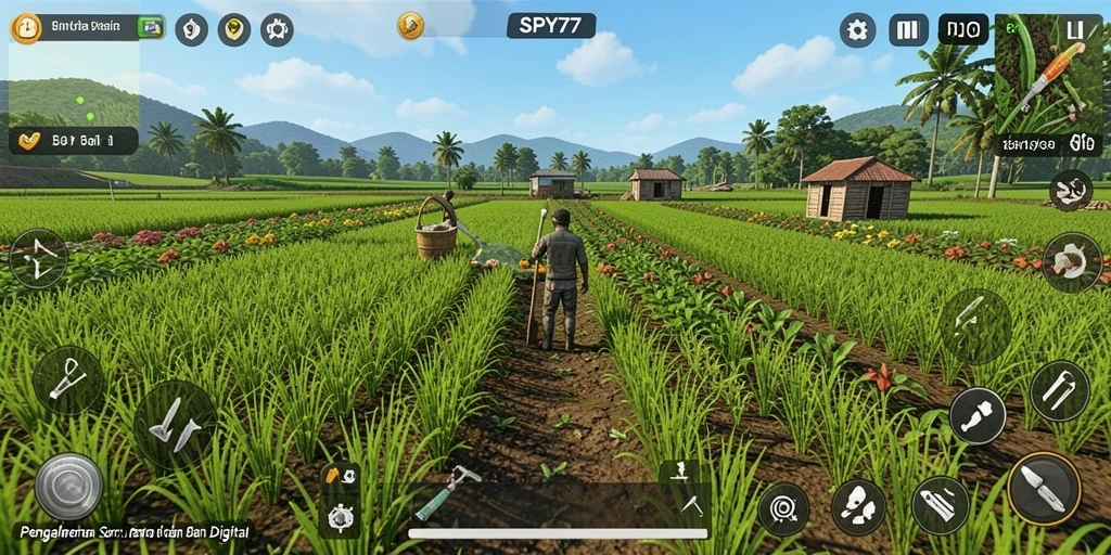 Tampilan gameplay SPY77 yang menarik dan interaktif.