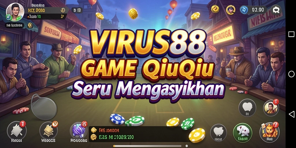 Gameplay QiuQiu yang seru di VIRUS88.