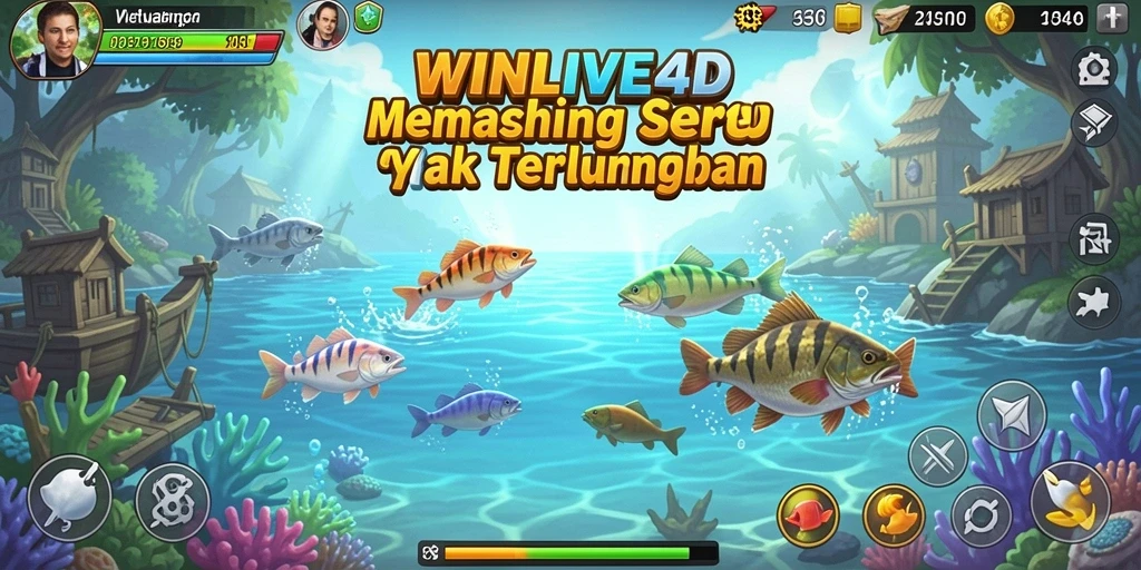 Tangkapan ikan yang memukau dalam gameplay WINLIVE4D.