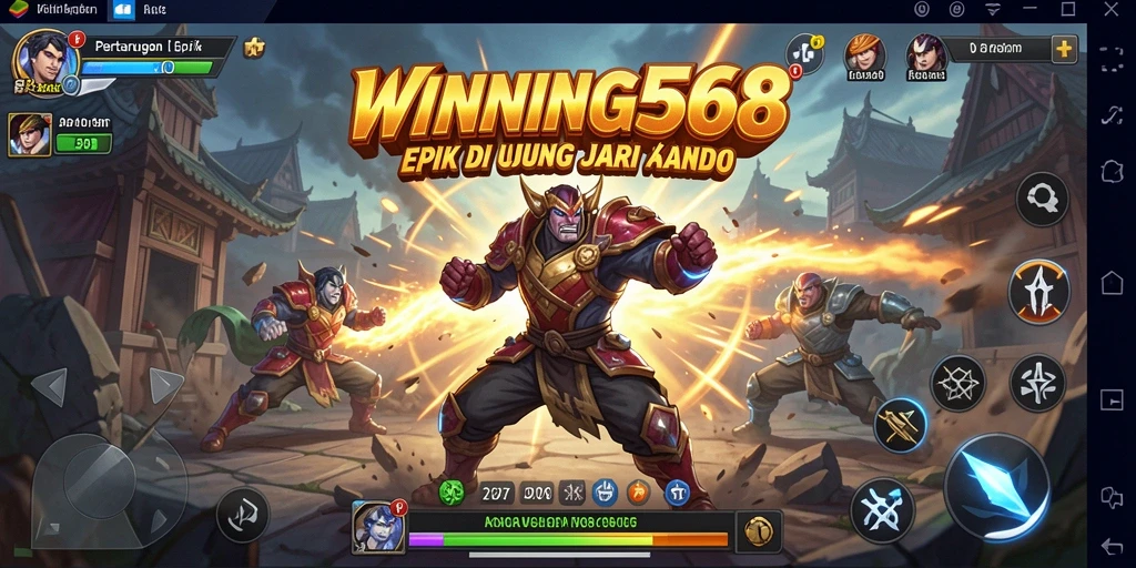 Gameplay Fighting yang intens dan mendebarkan di WINNING568.